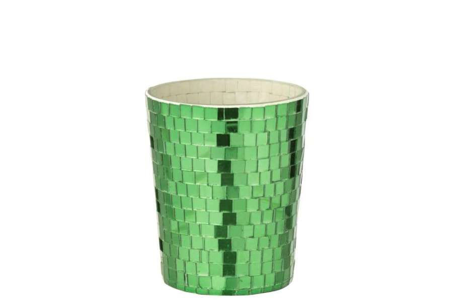 SCENTED CANDLE MIRROR GLASS GREEN
