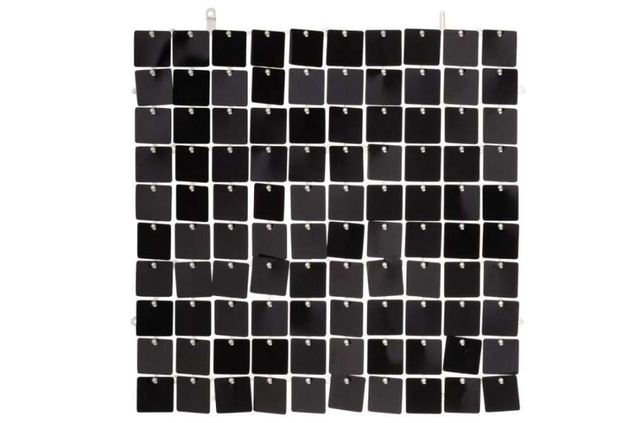 DECORATIVE PANEL SQUARE PVC BLACK