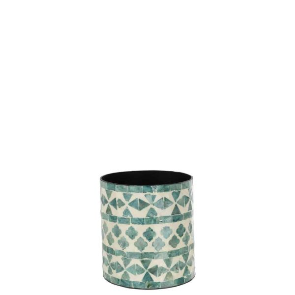FLOWER POT PEARL AZURE