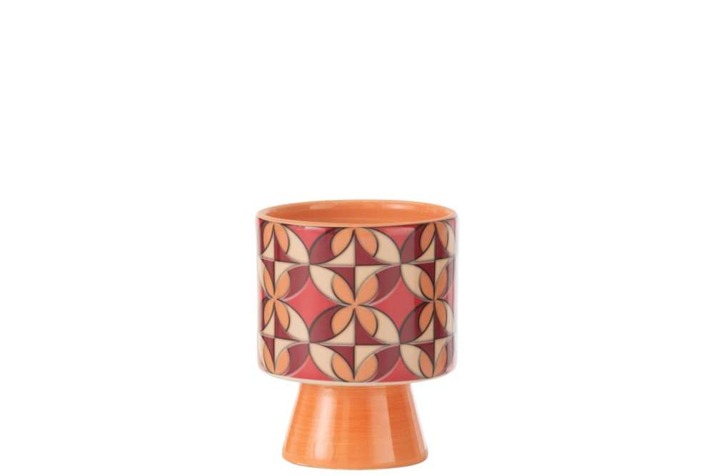 FLOWERPOT ON FOOT TRIVIAL CERAMIC MIX SMALL