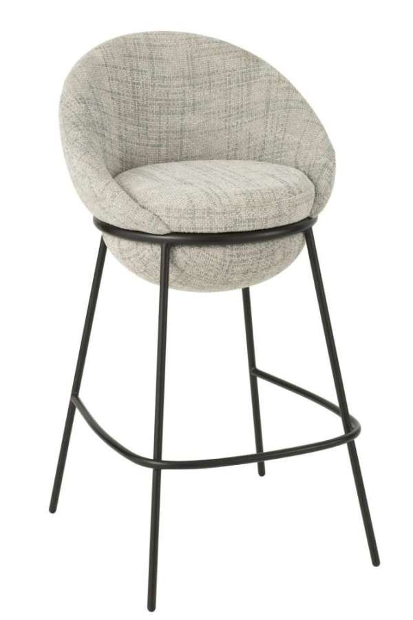 BAR STOOL IRON GREY/BLACK