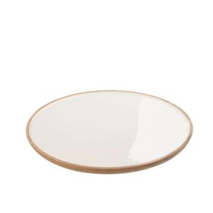 TRAY KOS WOOD BROWN/WHITE LARGE