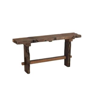 CONSOLE ROUGH RECYCLED WOOD BROWN