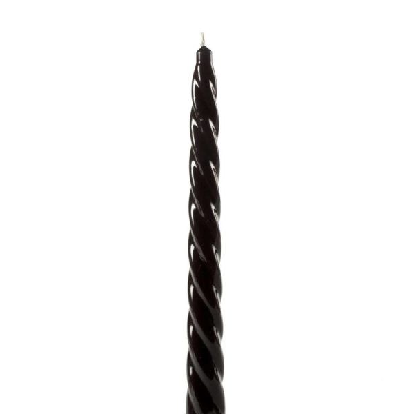 Snurrelys 2X23cm Sort lakk