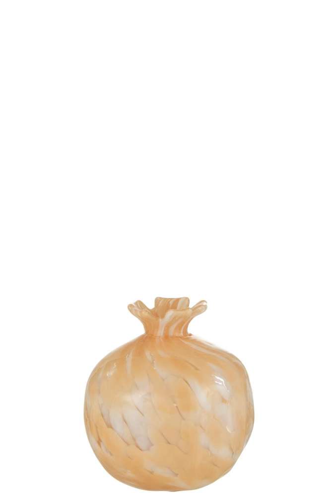 VASE MELISSA GLASS BEIGE SMALL