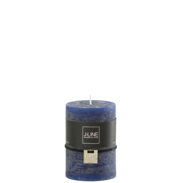 CYLINDER CANDLE DARK BLUE MEDIUM 39H