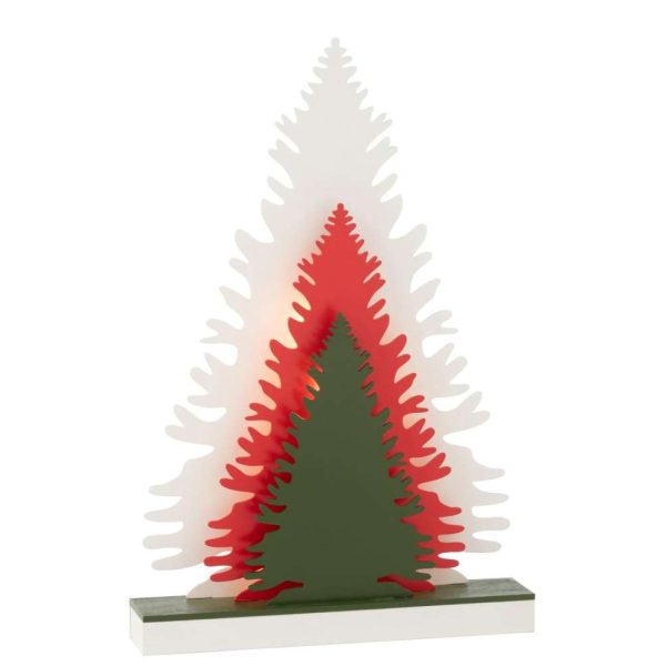 DECO WINTER LED TREES WOOD MIX