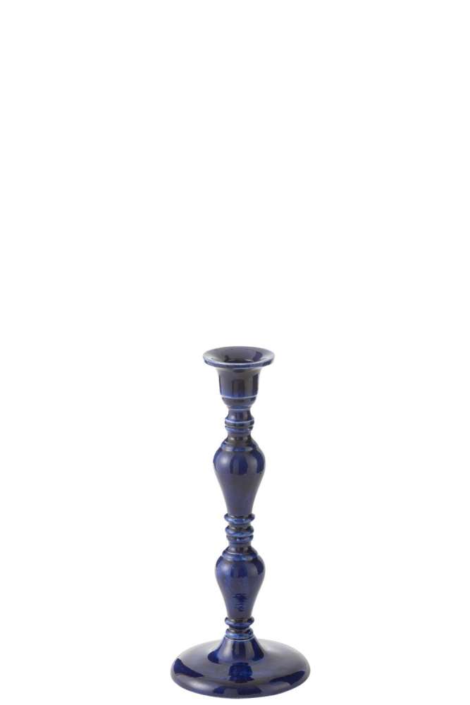 CANDLE HOLDER PAG ALUMINIUM BLUE