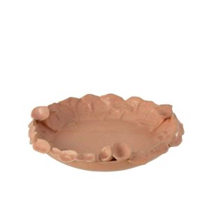 DISH IBIZA ROUND CERAMIC PINK/ORANGE LARGE