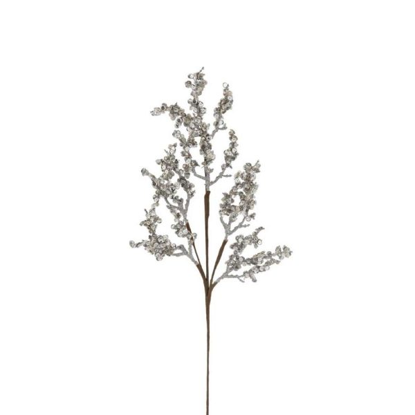 BRANCH PEARLS GLITTER PLASTIC WHITE NACRE