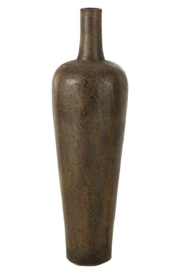 VASE VICTOR CEMENT BROWN LARGE