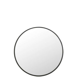 MIRROR ROUND MATT BLACK EXTRA LARGE