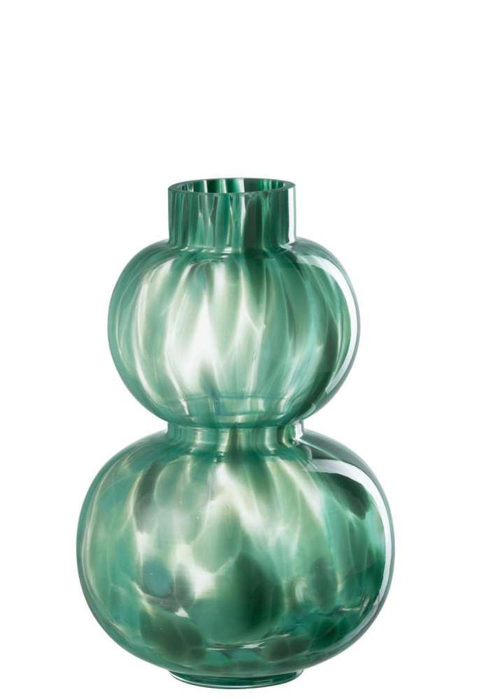 VASE BARBA GLASS GREEN SMALL
