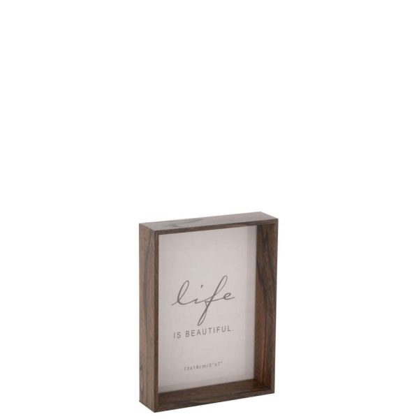 PHOTO FRAME MOIRA MDF BROWN MEDIUM