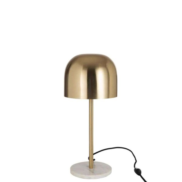 TABLE LAMP QUEEN METAL MARBLE GOLD