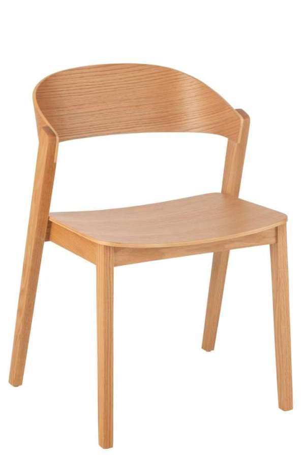 CHAIR LAGA OAK WOOD/PLYWOOD NATURAL