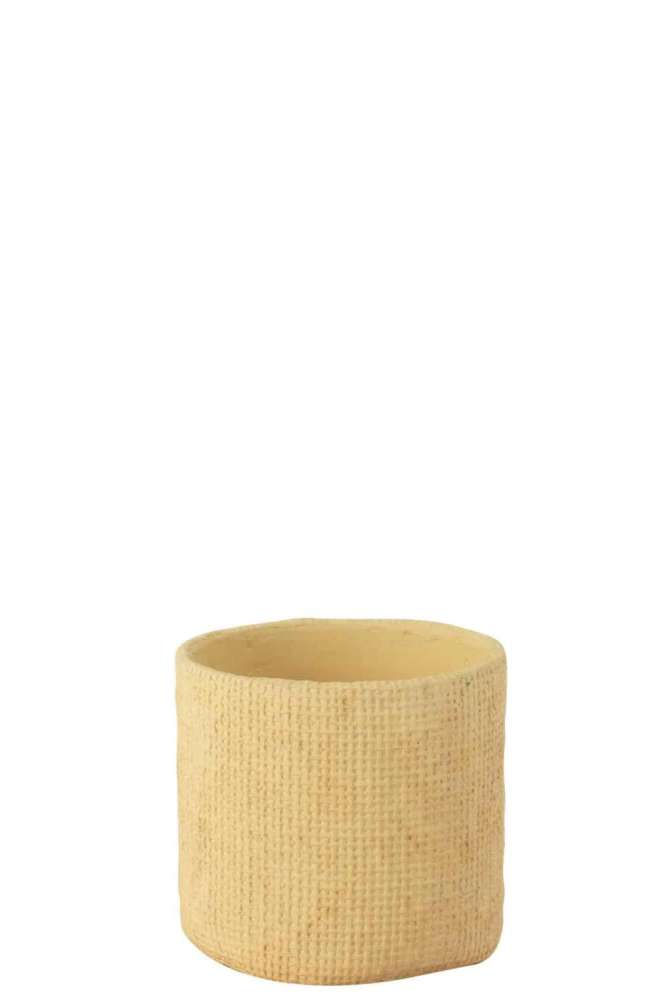 FLOWERPOT SUNNY CEMENT BEIGE SMALL