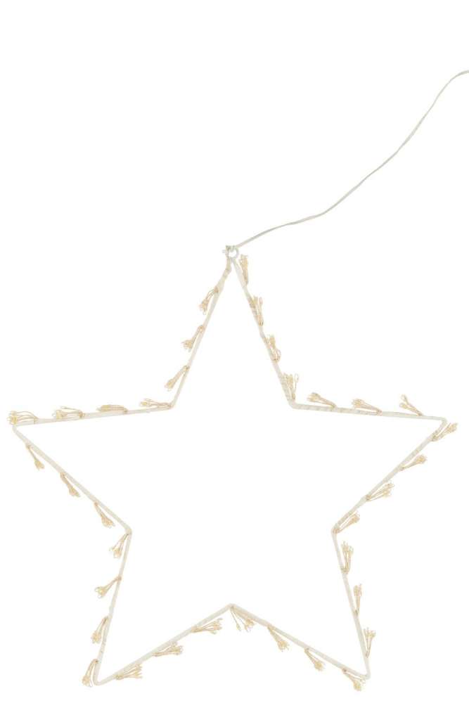 STAR DECO LED METAL WHITE LARGE