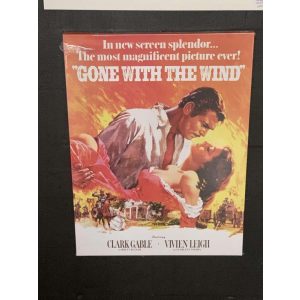 Canvas Lerretsbilde  -Tatt av vinden / Gone with the wind- legendarisk bilde -60x80