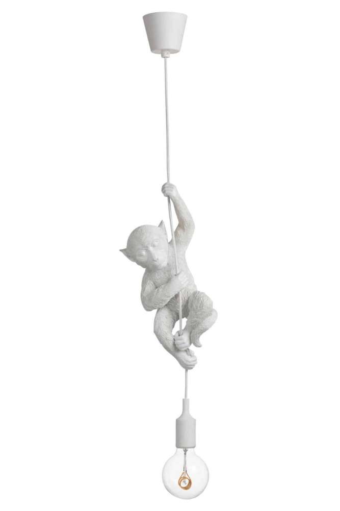 LAMP HANGING POLYRESIN WHITE