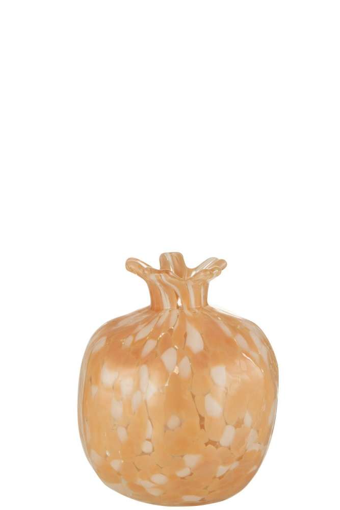 VASE MELISSA GLASS BEIGE MEDIUM