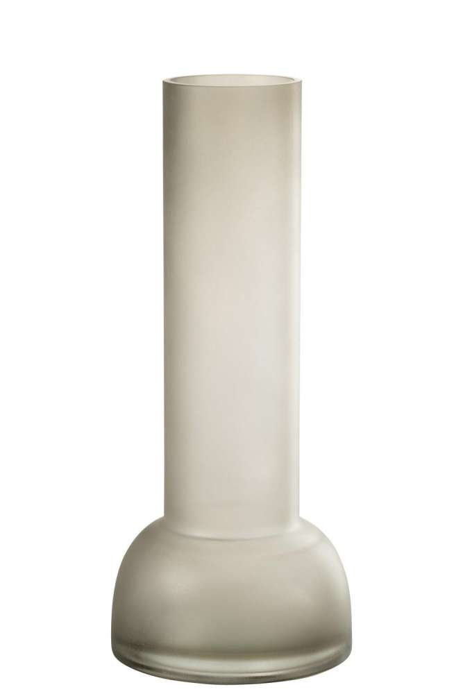 VASE/CANDLEHOLDER YARA GLASS GREIGE LARGE
