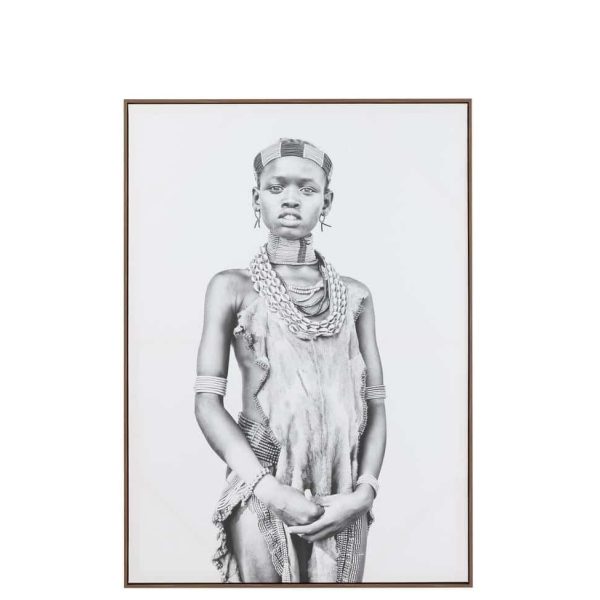 WALL DECO BOY CANVAS/WOOD BEIGE