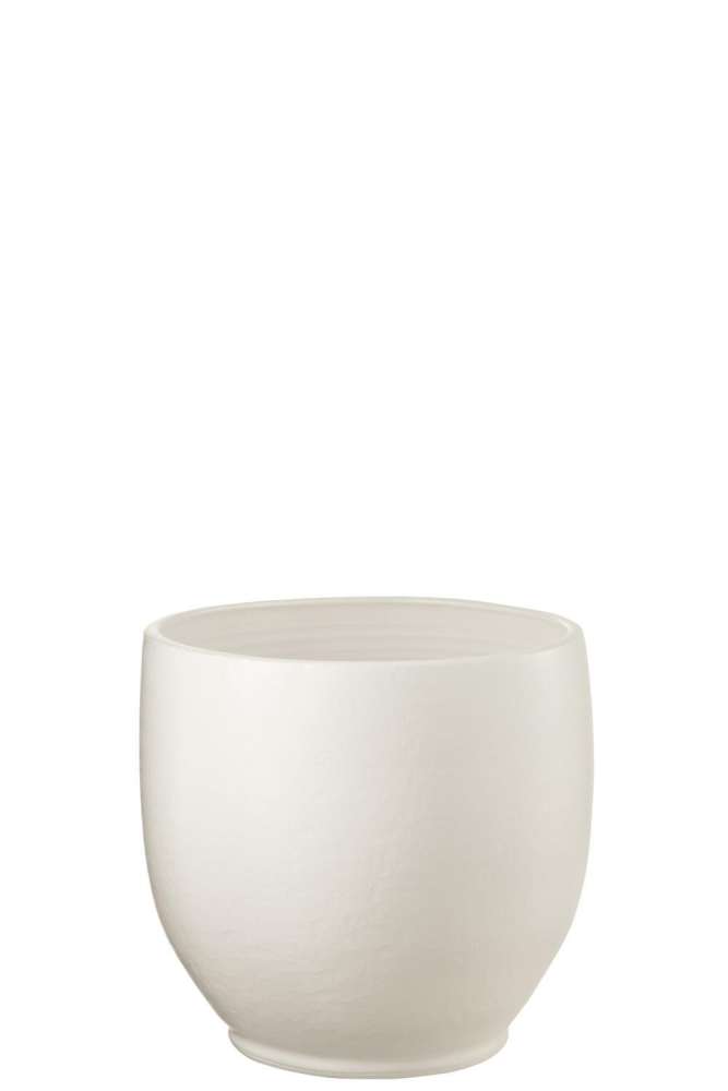FLOWERPOT YING CERAMIC WHITE MEDIUM