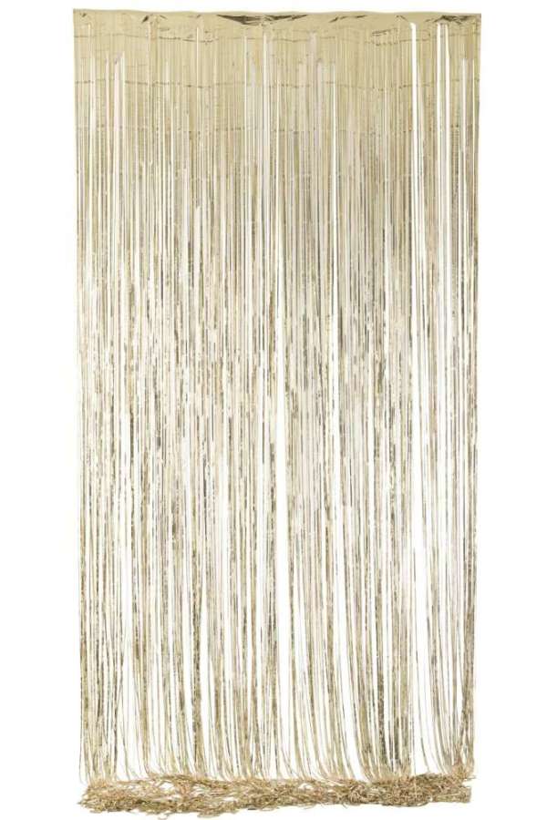 CURTAIN FRINGES VINYL GOLD COLORED