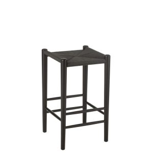 BAR CHAIR ORIENT BEECH WOOD/ROPE BLACK