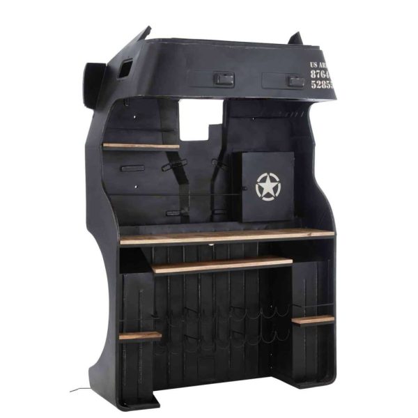 BAR TRUCK METALL/MANGO HOLZ SCHWARZ/NATURAL