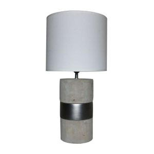 Lampe Base Betong/Grå,17X17X41Cm