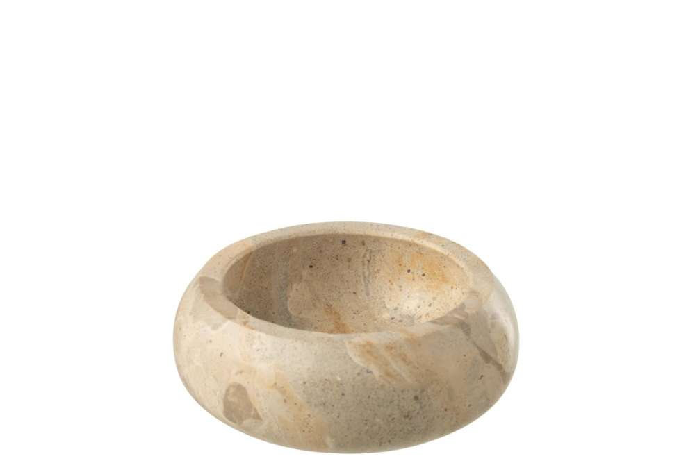 DECORATIVE BOWL MARBLE BEIGE