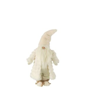 GNOME PADDED COAT TEXTILE CREAM/BROWN SMALL