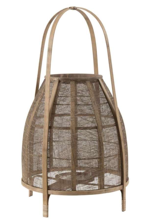 LANTERN HOOD BAMBOO NATURAL LARGE