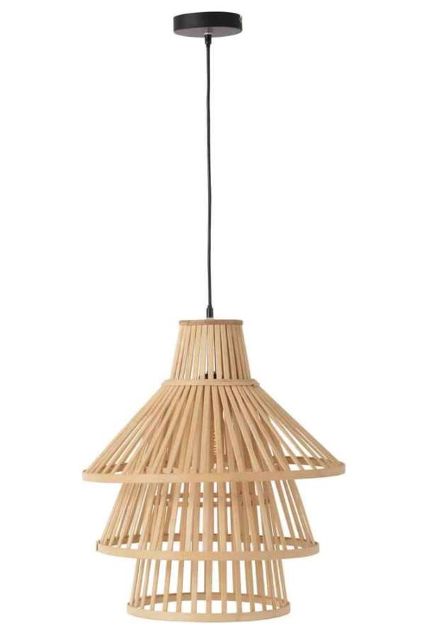 HANGING LAMP LAYERS BAMBOO NATURAL LARGE