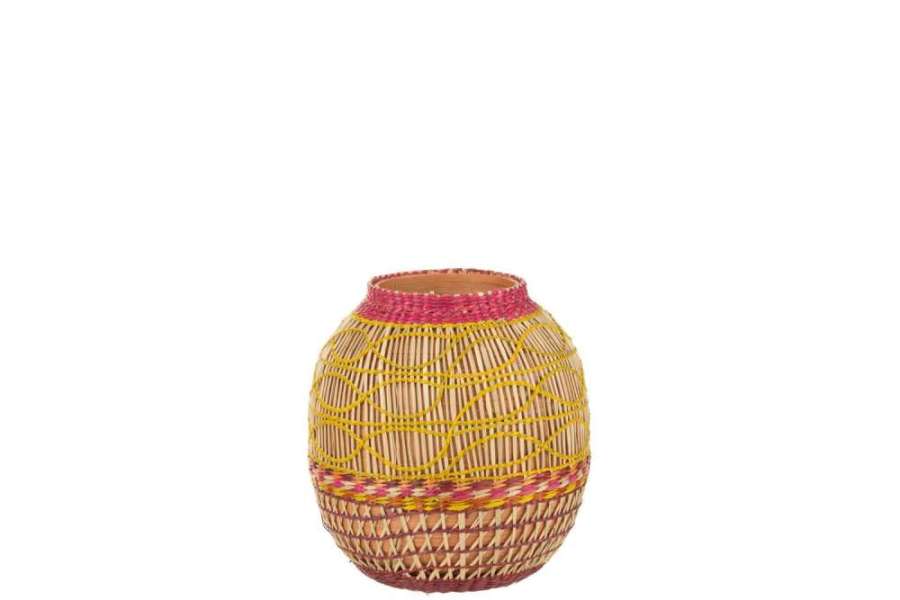 VASE WICKER SEAGRASS MIX MEDIUM