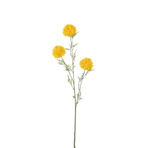 BALL MUM SPRAY ARTIFICIAL YELLOW