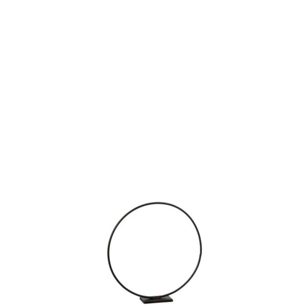 RING ON FOOT METAL BLACK SMALL