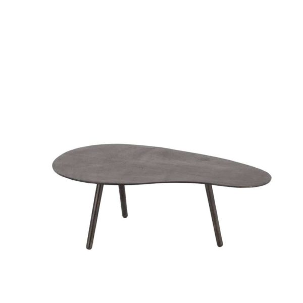 COFFEE TABLE DROP ALUMINIUM/IRON BLACK SMALL