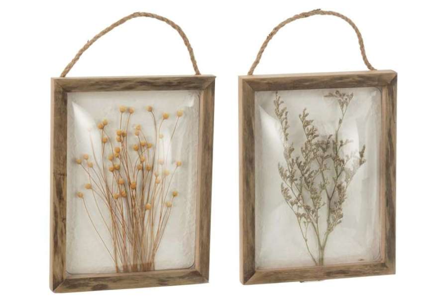 WALL DECORATION GRASS MDF MIX ASSORTMENT OF 2