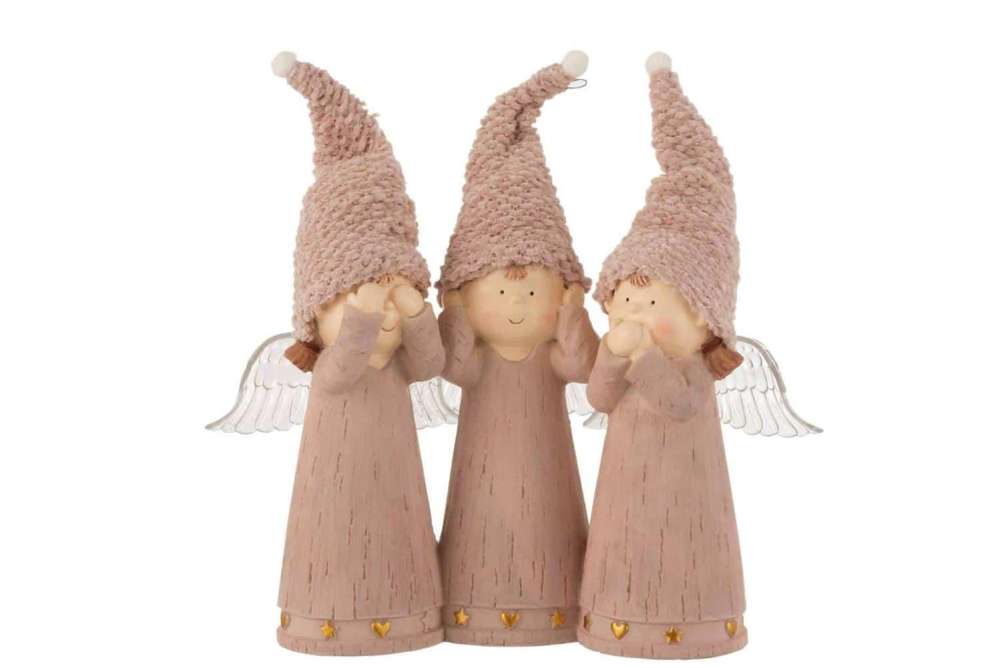 ANGEL 3PARTS SEE/HEAR/SPEAK NO EVIL PORZ PINK