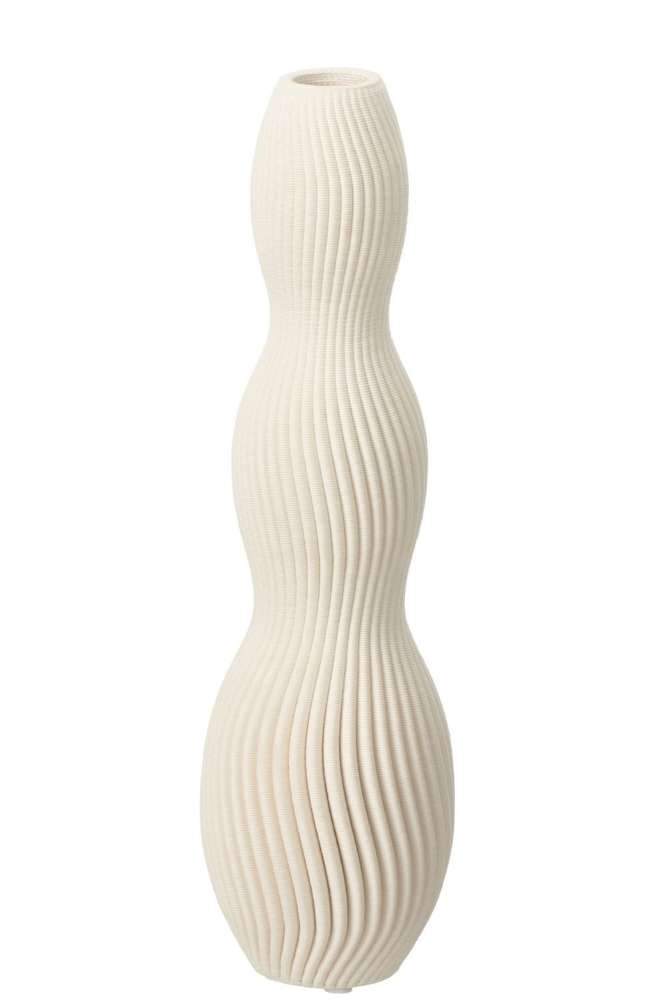 VASE KUDOS CERAMIC BEIGE LARGE