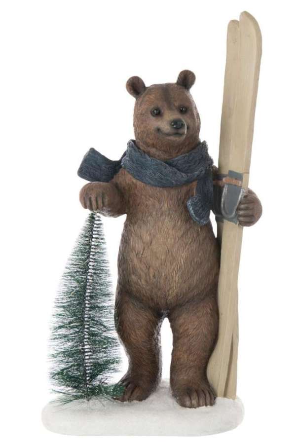 BEAR LED TREE + SKI LIMEPOWDER MULTICOLORED