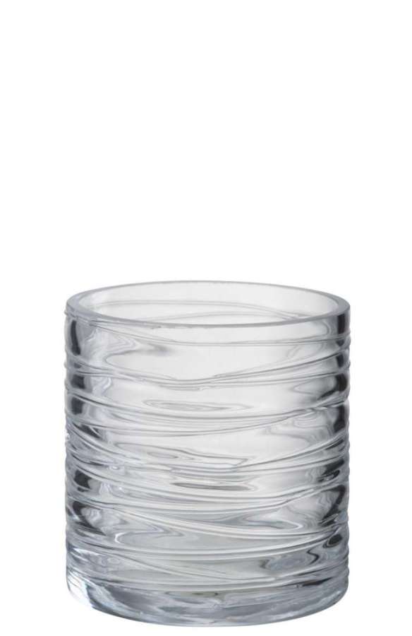 HURRICANE STRIPES GLASS TRANSPARENT SMALL