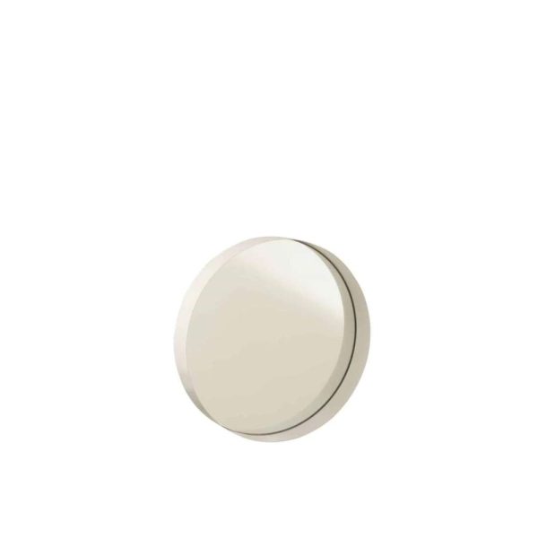 MIRROR ROUND BORDER METAL WHITE SMALL