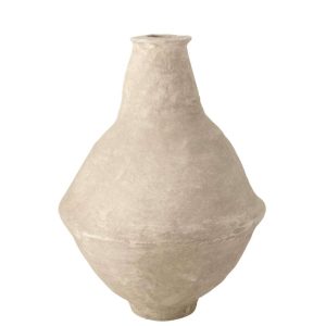 VASE EXTRA-LARGE CHAD PAPIER MACHE WHITE