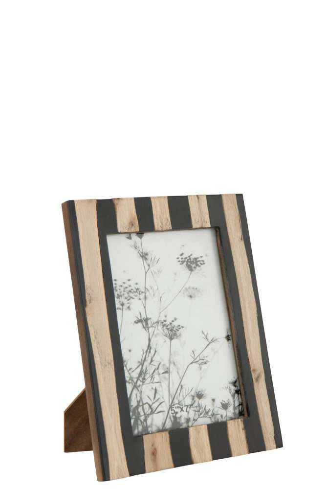 PHOTO FRAME MDF BLACK/GOLD COLORED LARGE