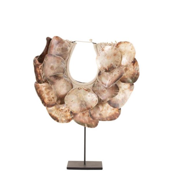 NECKLACE+STAND LISA DECO SHELLS PURPLE