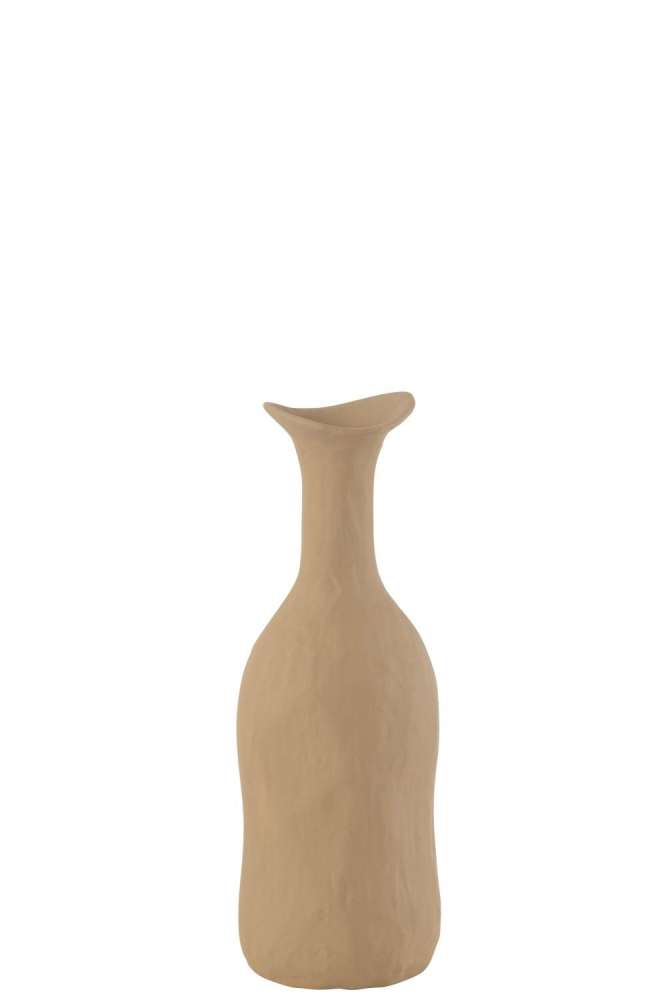 VASE AGRA ALUMINIUM BEIGE SMALL